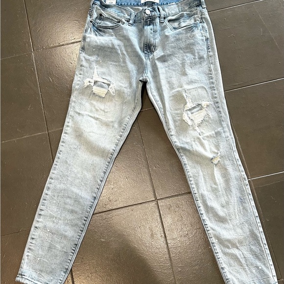 Men's PACSUN Stacked Skinny Distressed Jeans 32/30 - Picture 3 of 11